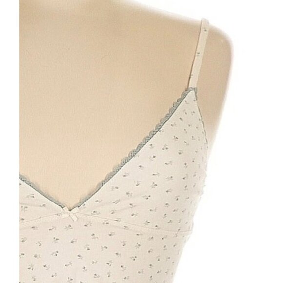 Brandy Melville Floral Lace Trim Cami Top Cottagecore Coquette Y2K Revive Flirty - Picture 4 of 12